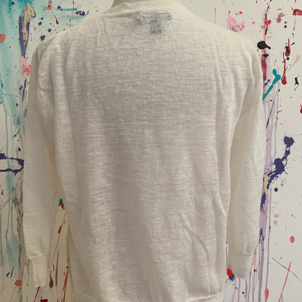 J. Crew Sheer Linen Sweater - Picture 5 of 8